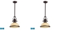 ELK Lighting Chadwick 1-Light Pendant in Oiled Bronze - LED Offering Up To 800 Lumens (60 Watt Equivalent) with F